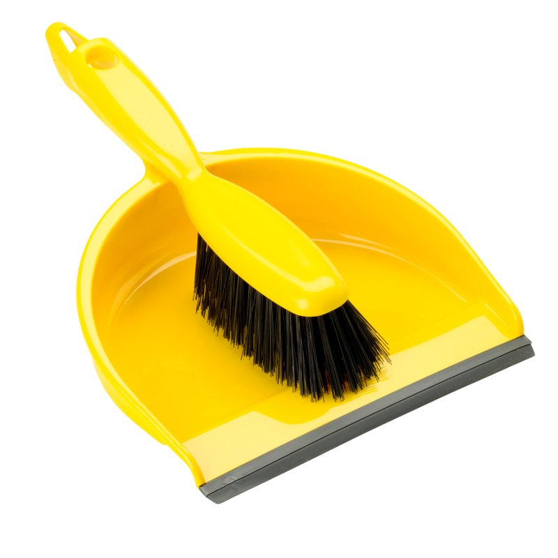 Hand Dust Pan Set - 230mm, Yellow