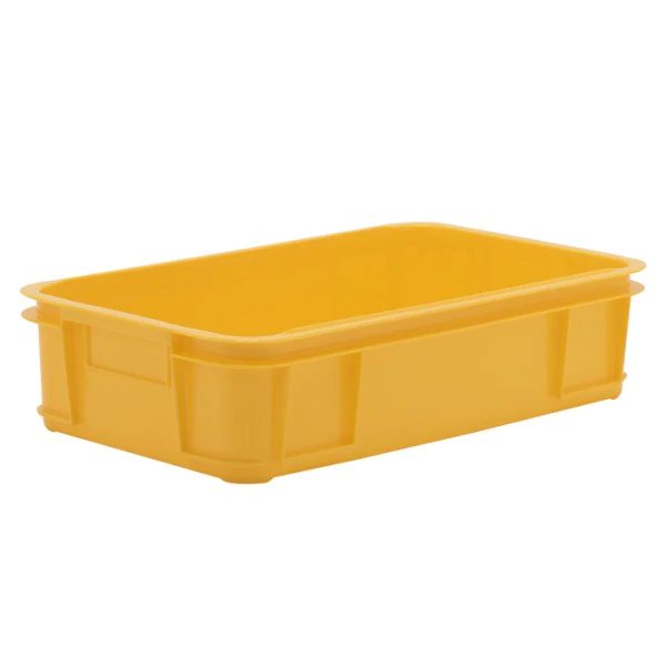 Hygienic Stacking Box, 640x385x150mm, Yellow