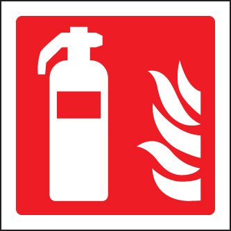Fire extinguisher symbol    Size: U (100x100mm)