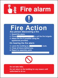 Fire action/call point without lift