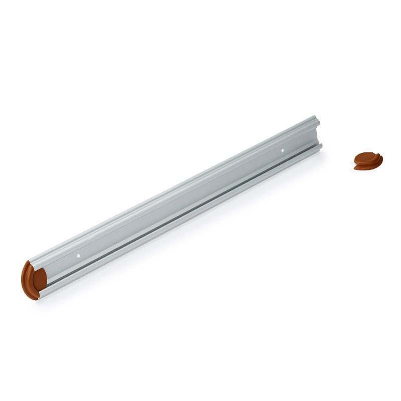 Wall Rail - For Hooks And Holders, 900mm, Brown