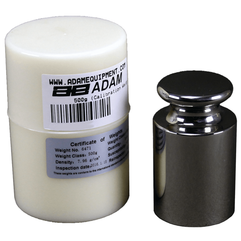 Calibration Weight, M1 Std, Stainless Steel, 500g (certificate not included)