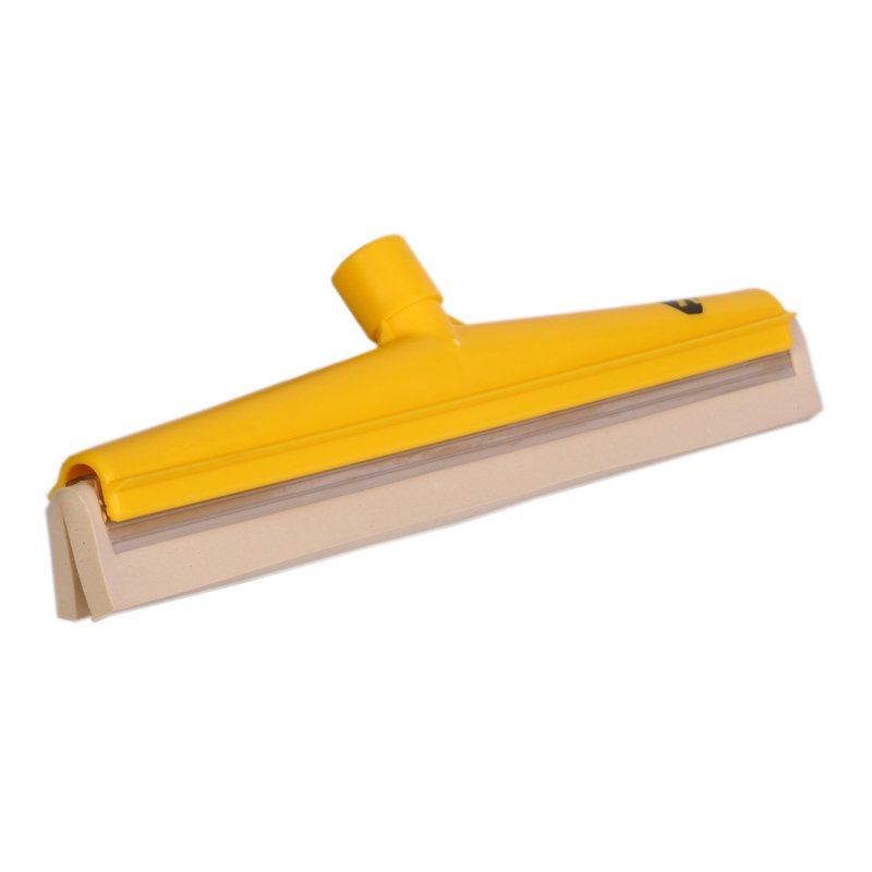 Double Blade Squeegee - White Blade, 400mm, Yellow