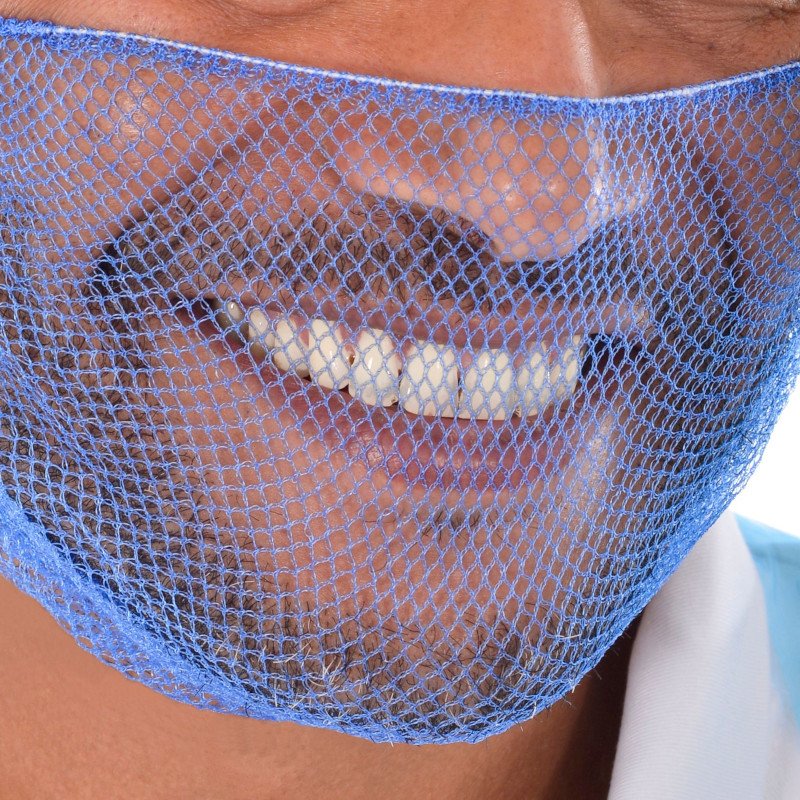 Extra Close Mesh Beard Snood Detectable x 36 