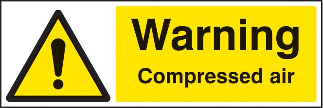 Warning compressed air