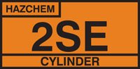 2SE cylinder storage placard sav