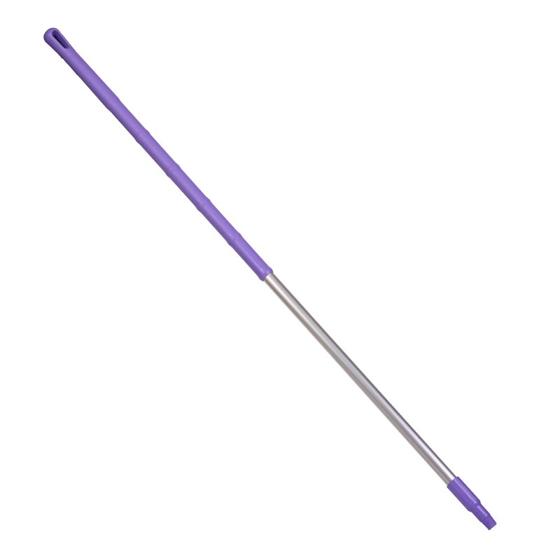 Handle - Ergonomic aluminium, threaded, 1300mm, purple