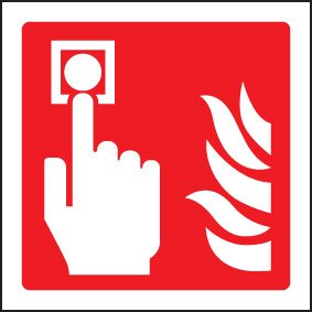 Fire alarm call point symbol    Size: C (150x150mm)