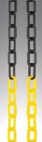 Chain 6mm black & yellow 10m length polyethylene