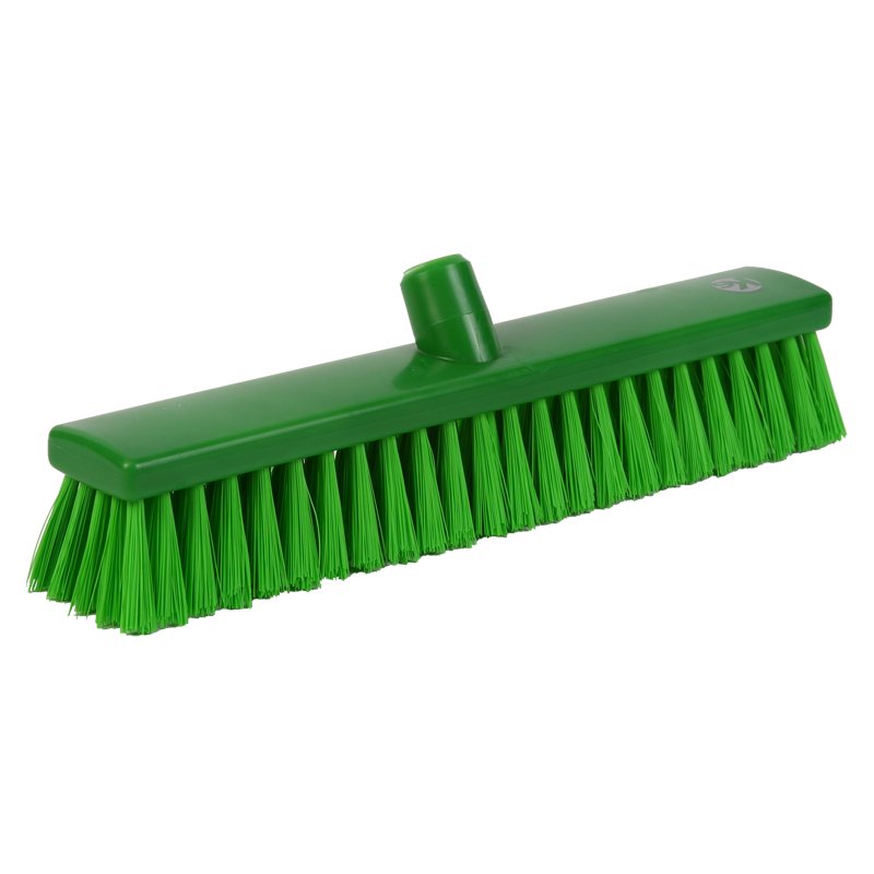Sweeper - resin set, medium/stiff PBT bristle, 400mm, green
