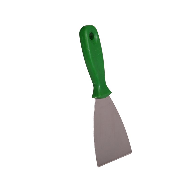 Spatula - Stiff Stainless Steel Blade, 80mm, Green