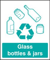 Glass bottles & jars recycling