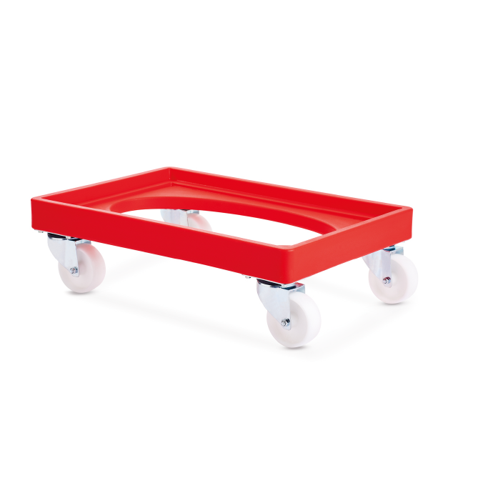 Stacking Tray Dolly - Red