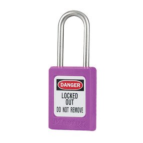 Zenex Padlock, Keyed different, One retaining key, purple