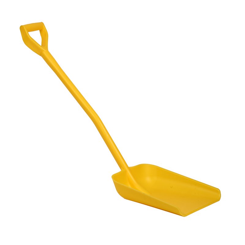 One Piece Ergo. Shovel - Large Blade, Medium Handle, Yellow