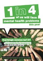 Surprisingly common isn't it? mental health poster 420x594mm syn