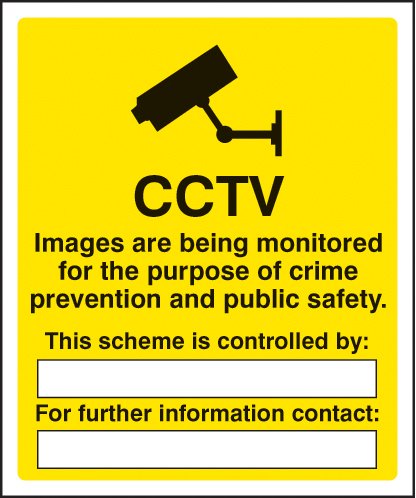 CCTV images being monitored for the purpose of crime   Size: H (