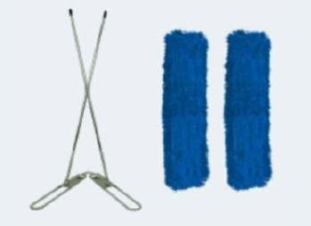 V-Sweeper Frame With Sleeves, Blue - 102cm