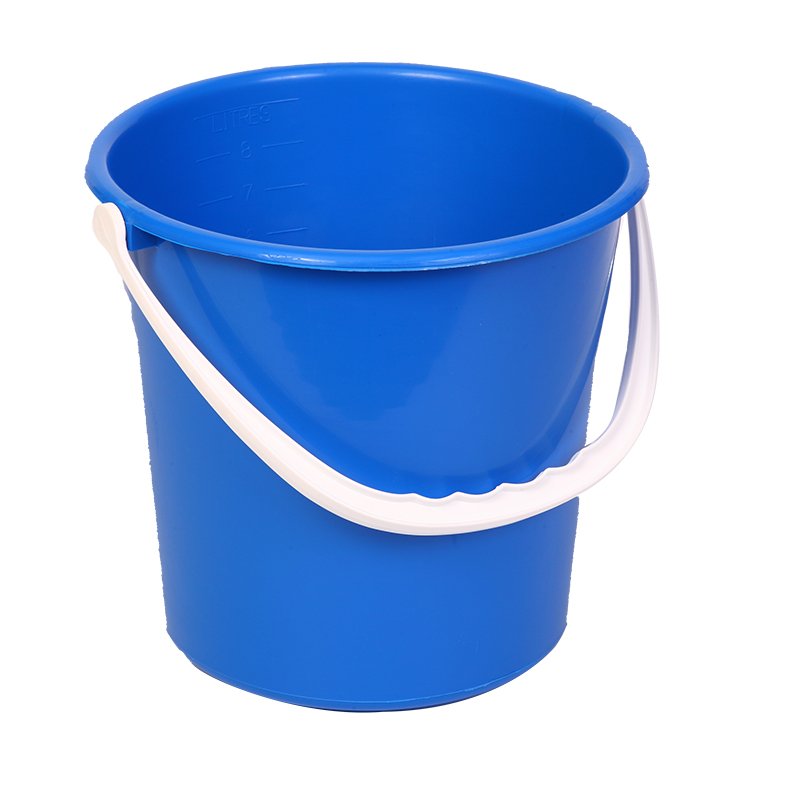 Standard Plastic Bucket - 9 Ltr, Blue