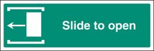 Slide to open left