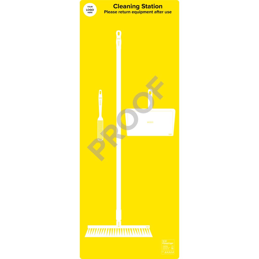 Floor Sweeping Station- Yellow