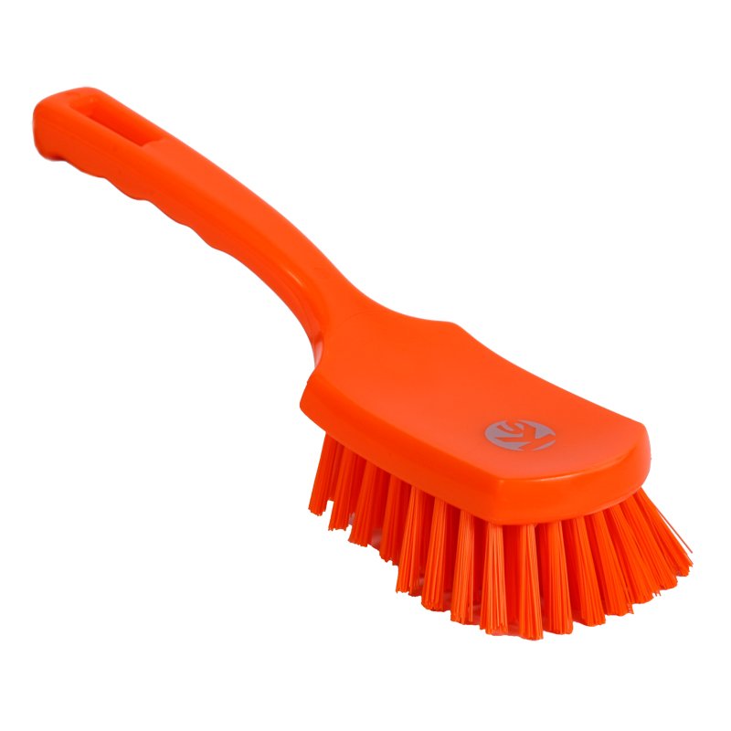 Churn brush - medium/stiff PBT bristle, 275mm, orange