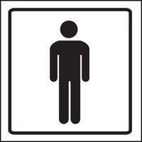 Gents symbol visual impact sign
