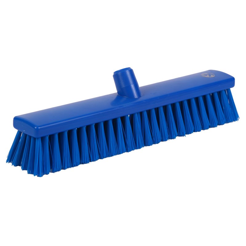 Sweeper - resin set, medium/stiff PBT bristle, 400mm, blue