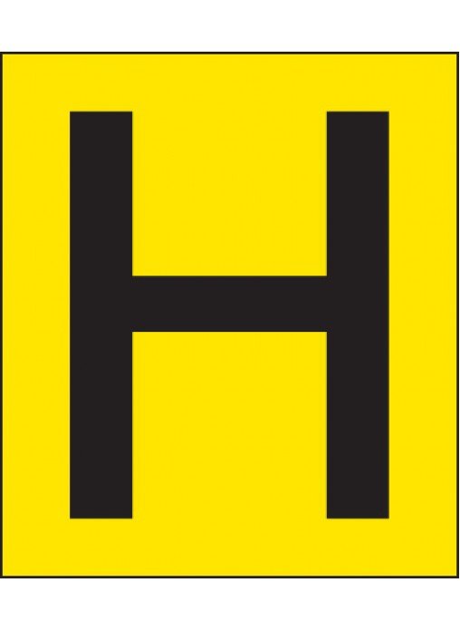 Hydrant marker rigid plastic 178x203mm