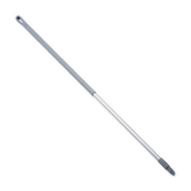 Handle - Ergonomic aluminium, threaded, 1300mm, grey