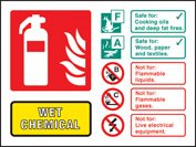 Wet chemical extinguisher identification