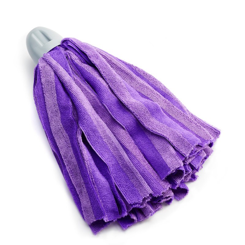 Premium microfibre full colour socket mop, 195g, purple