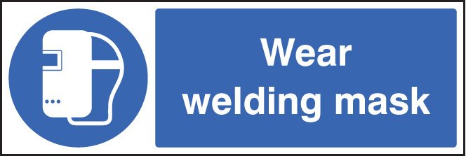 Wear welding mask