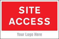 Site access, site saver sign 600x400mm