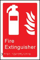 Braille - Fire extinguisher