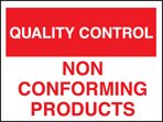 Quality control non-conforming products