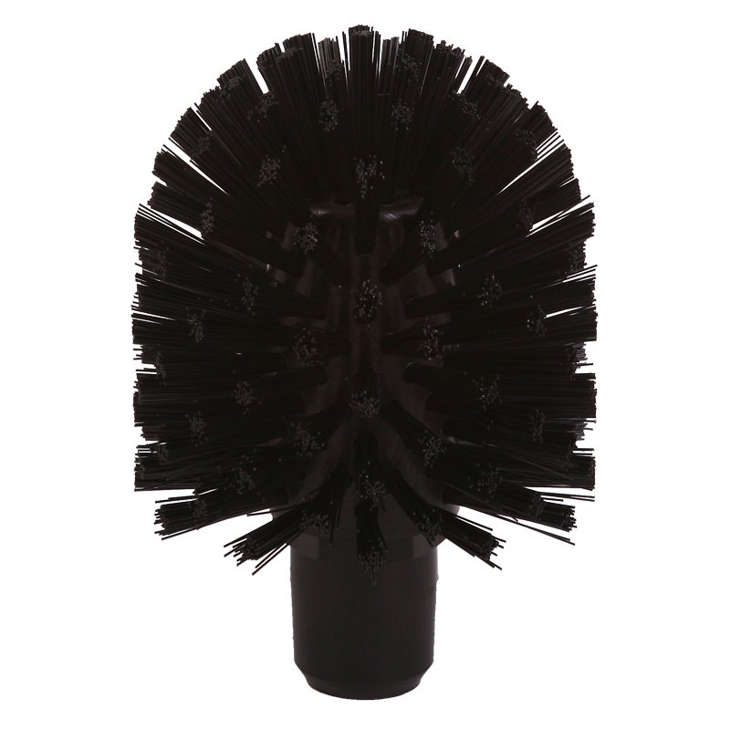 Tube Brush (for threaded handle) - Medium/Stiff PBT Bristle, 105mmØ, Black