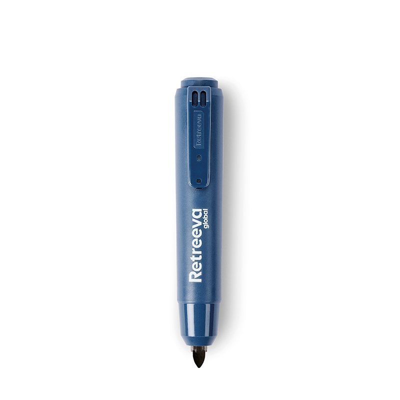 Detectable Retractable Permanent Markers, Black (x10)