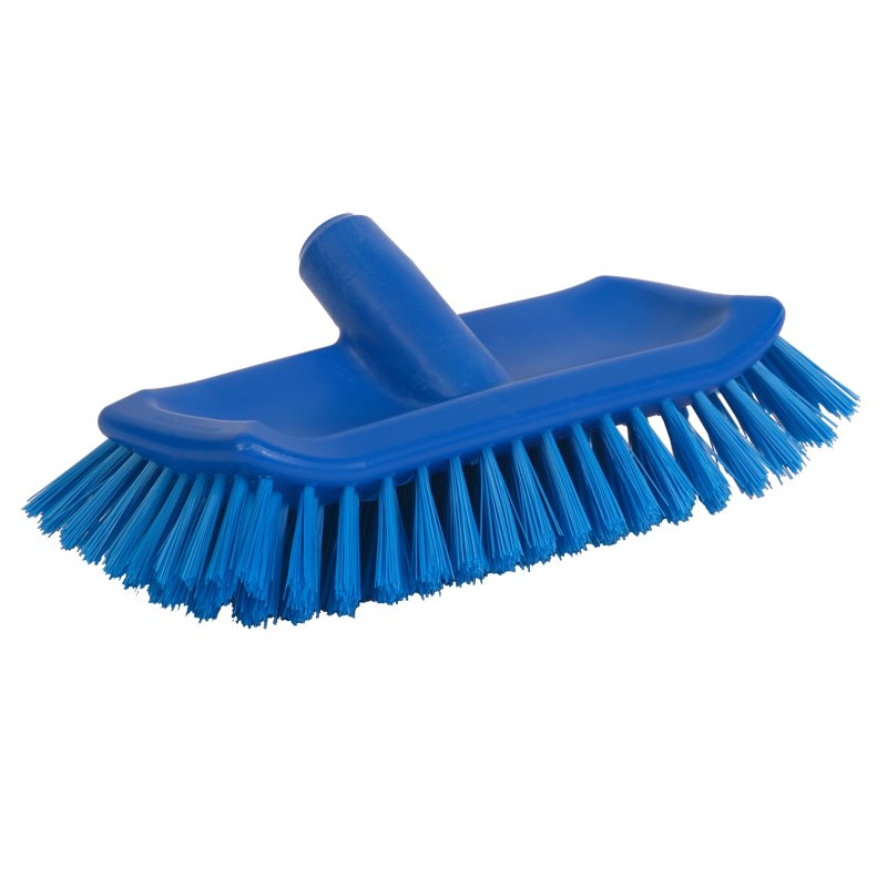 Hi-Lo Deck Scrub - Medium/Stiff PBT Bristle, 285mm, Blue