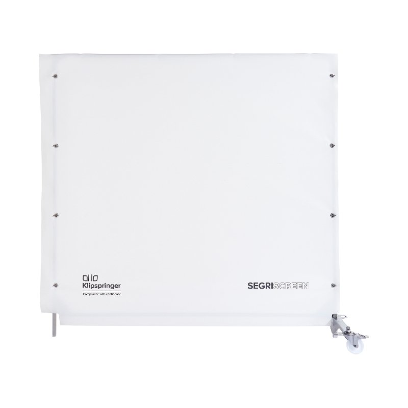SegriScreen [MK II]; Additional Screen Section (to extend Master Screen Section), 1800x1800mm, wheeled, white