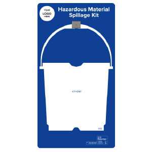 Hazardous Material Spillage Kit Shadow Board, Blue