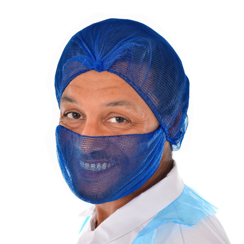 1mm Mesh Hairnet with Prolen® Anti-bacterial Yarn - Detectable