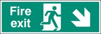 Fire exit - down and right