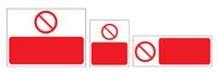 Std prohibition 200x150mm aluminium composite (3mm)