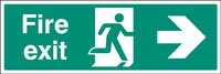 Fire exit right floor graphic 600x200mm