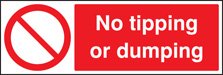 No tipping or dumping