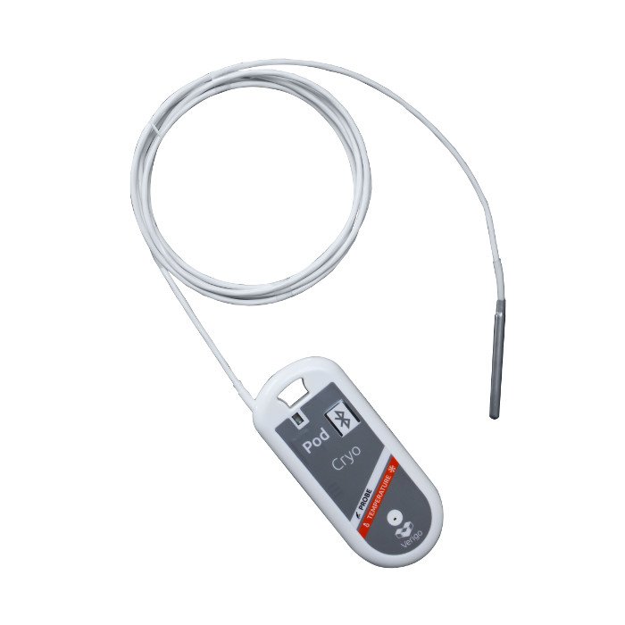 Bluetooth Pharmaceutical Temperature Data Logger with External Sensor