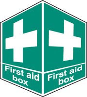 First aid box - projecting sign