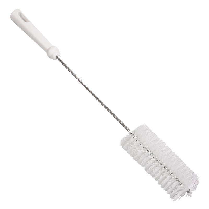 Bottle Brush - PBT Bristle, 60mmØ, 500mm Polygrip Handle, White
