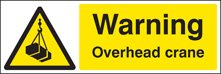 Warning overhead crane